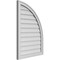 Ekena Millwork Quarter Round Top Right Surface Mount PVC Gable Vent w/ 2"W x 1-1/2"P Brickmould Frame, 24"W x 34"H GVPQR24X3402SN - alternate 4